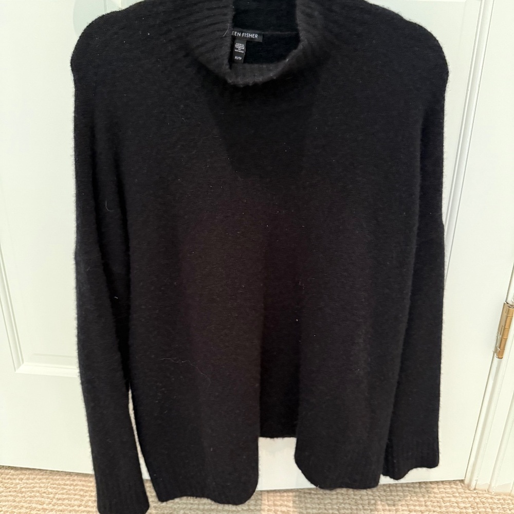 Eileen Fisher cashmere silk bliss turtleneck